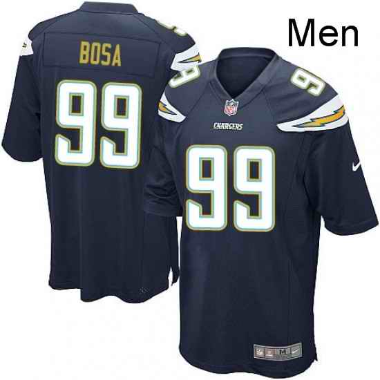 Men Nike Los Angeles Chargers 99 Joey Bosa Game Navy Blue Team Color NFL Jersey